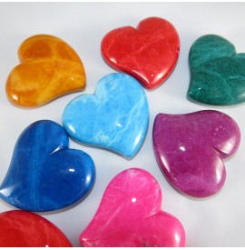 Cuore Alabastro colorato cm.7
