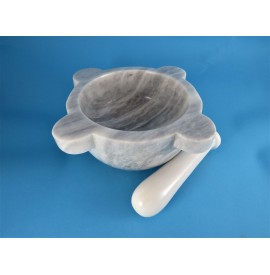 Mortaio in marmo Bianco 26x13
