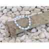 Bracciale pietre dure bianco e azzurro