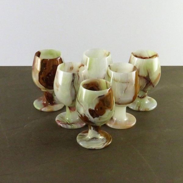 Set bicchieri in onice