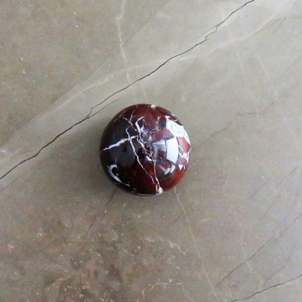 Sfere in marmo rosso levanto D5