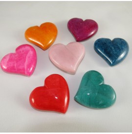 Cuore Alabastro colorato cm.4