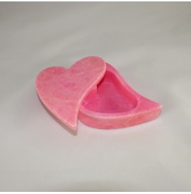 Portagioie cuore in alabastro 9x9
