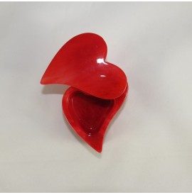 Portagioie cuore in alabastro 9x9