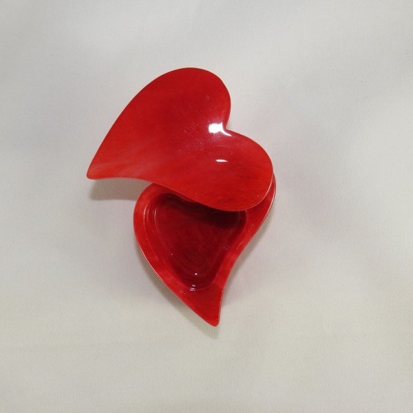 Portagioie cuore in alabastro 9x9