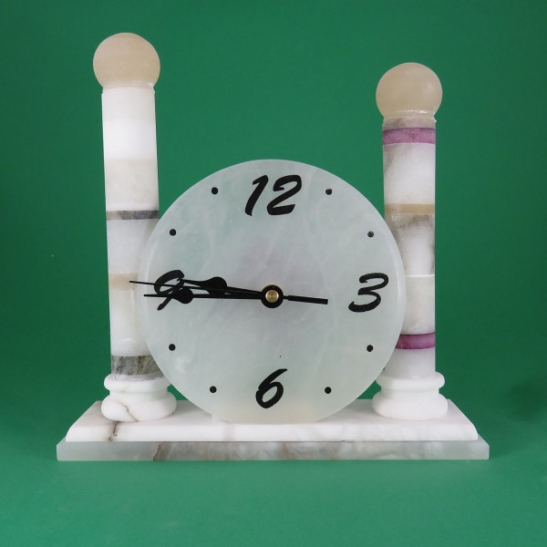orologio alabastro colonne