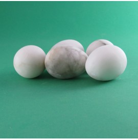 Uova in Alabastro bianco opaco