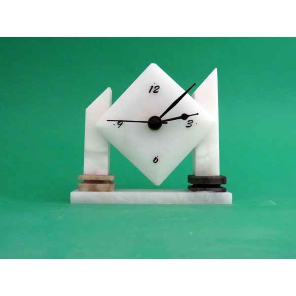 Orologio rombo in Alabastro