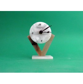 Orologio tondo in Alabastro