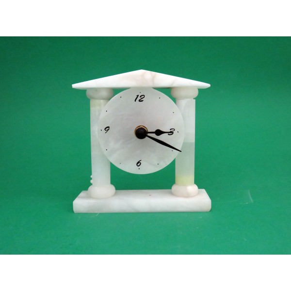 Orologio tondo in Alabastro