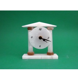 Orologio tondo in Alabastro