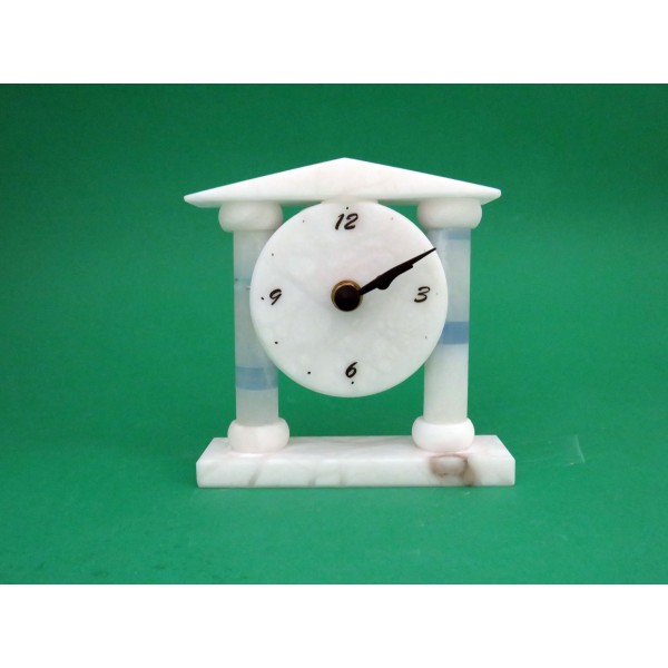 Orologio tondo in Alabastro