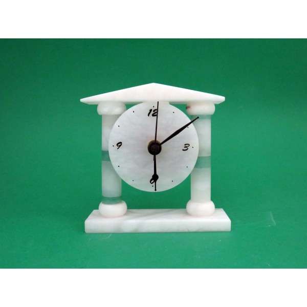 Orologio tondo in Alabastro